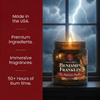 Made in the usa, premium ingredients, immersive fragrances, and over 50 hours of burn time.
