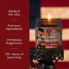 Made in the usa, premium ingredients, immersive fragrances, 50+ hours of burn time.