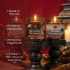 Made in the usa, premium ingredients, immersive fragrances, 3-pack which equals 150+ hours of burn time.