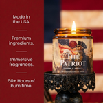 Made in the usa, premium ingredients, immersive fragrances, 50+ hours of burn time.