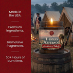 made in the usa, premium ingredients, immersive fragrances, over 50 hours of burn time.