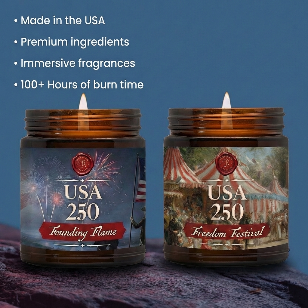 Made in the usa, premium ingredients, immersive fragrances, 100+ hours of burn time.