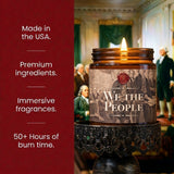 made in the usa, premium ingredients, immersive fragrances, 50+ hours of burn time